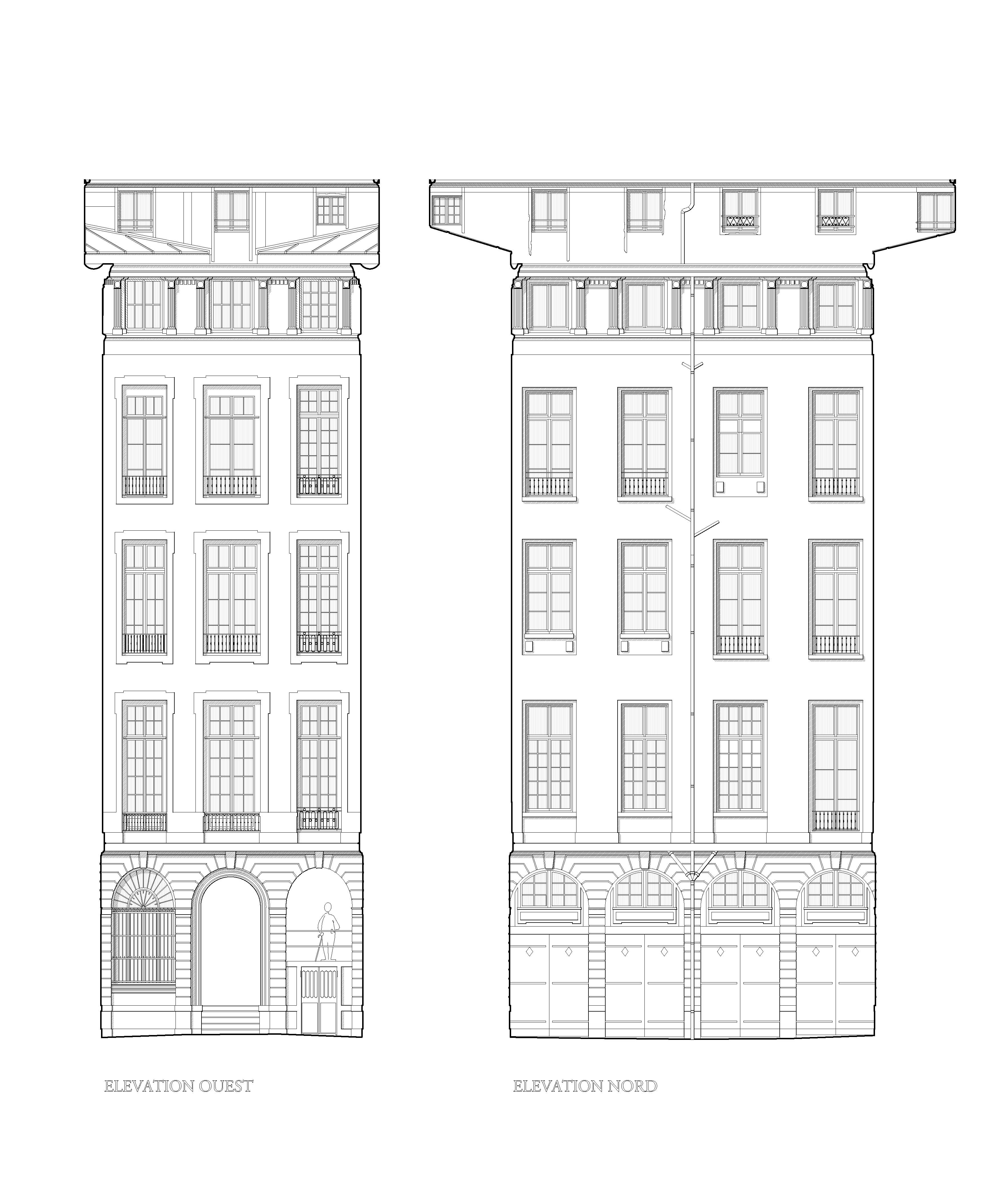 Lyon - Immeuble 11 Rue du Plat (69) Cour